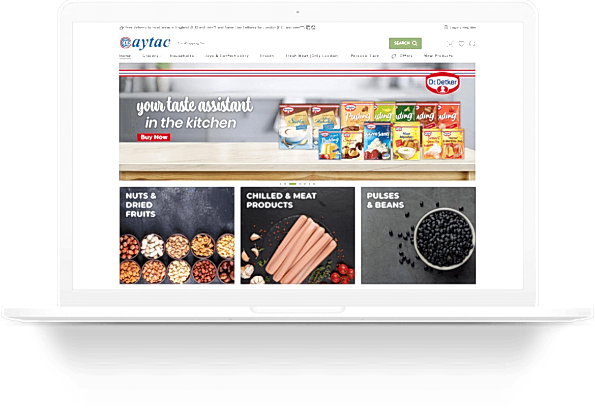 aytac food ecommerce wordpress web tasarim