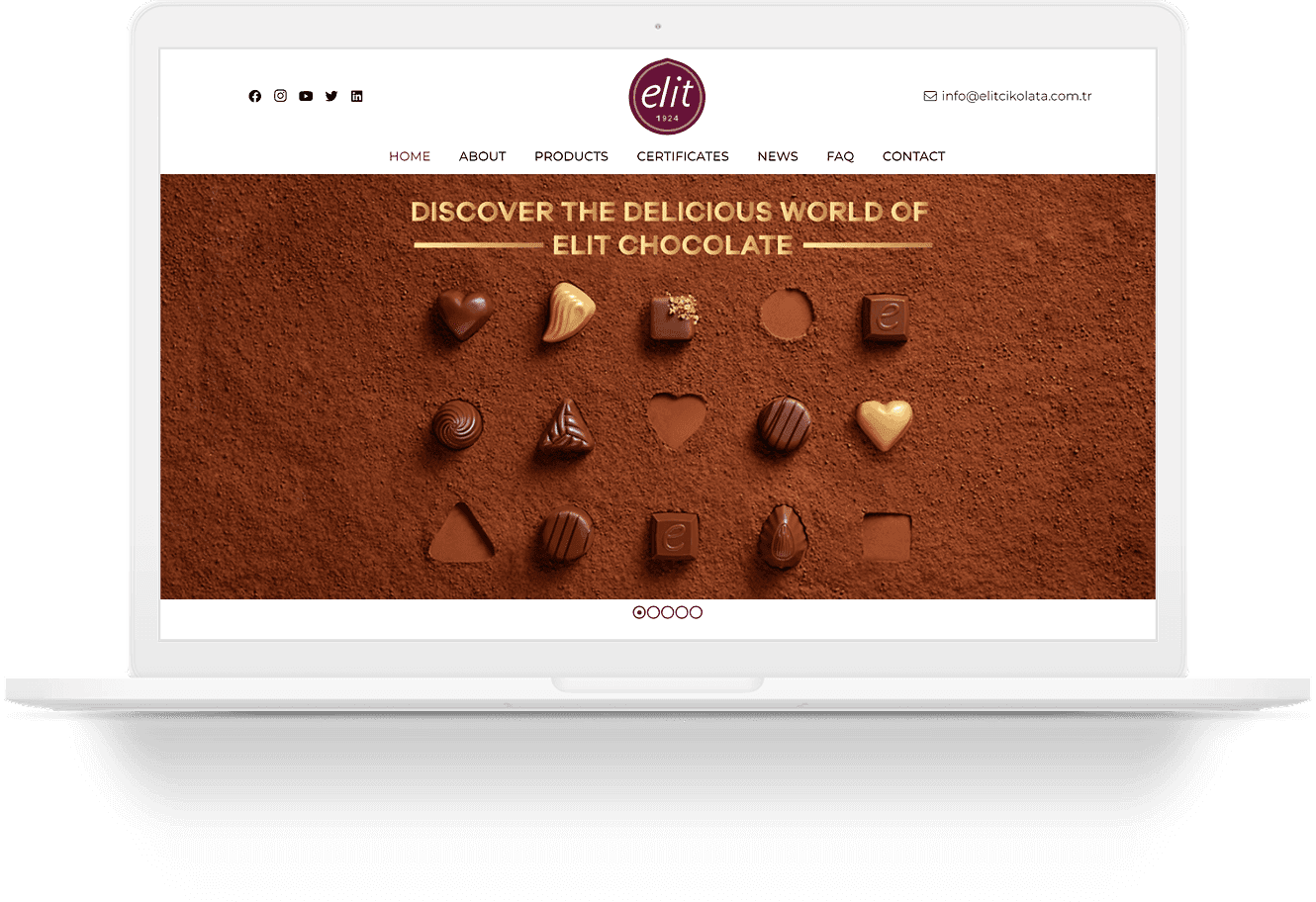 elit chocolate wordpress web sitesi tasarimi
