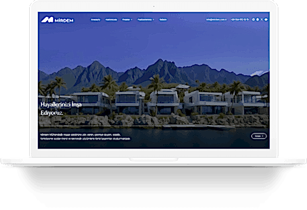 mirdem muhendislik web sitesi tasarimi
